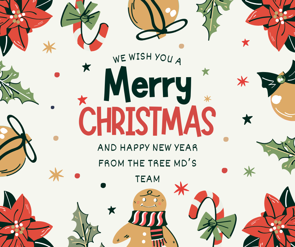 Christmas greeting from Tree MD’s tree service in McKinney Texas